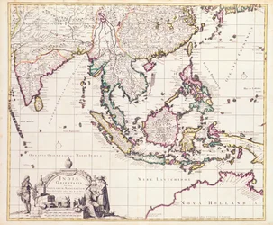 Kart over India og Ostindia